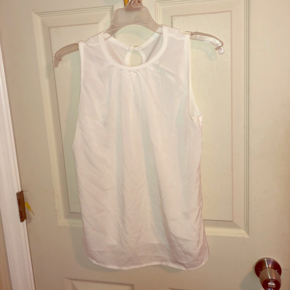 white tank top
